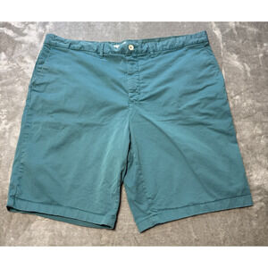 Robert Graham Men’s Shorts 42 Teal Green Coastal Chino Golf Casual Summer